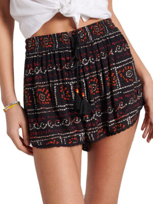 SUPERDRY Beach Short ΓYNAIKA ΣΟΡΤΣ ΜΑΥΡΟ