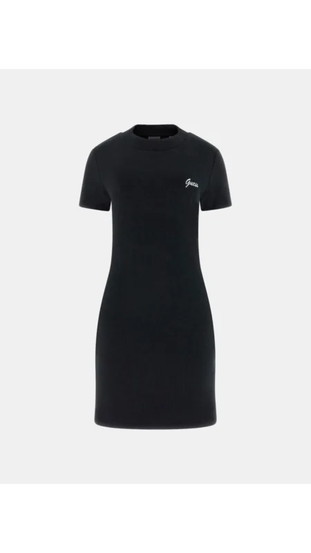 GUESS PAULINA ACTIVE DRESS BLACK ΓΥΝΑΙΚΑ ΜΑΥΡΟ ΦΟΡΕΜΑ