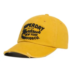 SUPERDRY VINTAGE APPLIQUE BASEBALL CAP UNISEX YELLOW ΚΑΠΕΛΟ ΚΙΤΡΙΝΟ