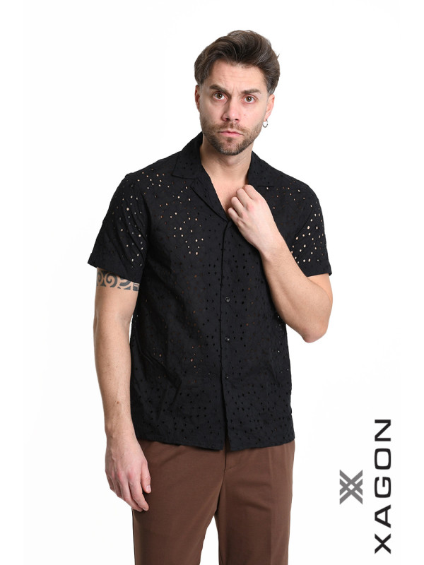 shirt-regular-fit-perforated-seamed-cotton-black-7
