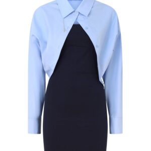 JOHN RICHMOND SHORT DRESS BLUE AURA NAVI ΓΥΝΑΙΚΕΙΟ ΦΟΡΕΜΑ ΜΠΛΕ