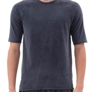 DIRTY LAUNDRY TSHIRT LINEN COTTON BLEND VINTAGE BLUE ΑΝΔΡΑΣ ΜΠΛΟΥΖΑ ΜΠΛΕ