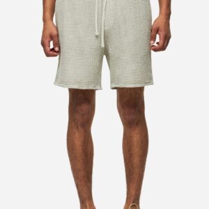 DIRTY LAUNDRY PREMIUM SHORTS WAFFLE BERMUDA SAND ΑΝΔΡΑΣ ΒΕΡΜΟΥΔΑ ΜΠΕΖ