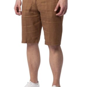 MARKUP ITALIA MEN LINEN MK15203 MSHORTS TOBACCO ΑΝΤΡΙΚΟ ΚΑΦΕ ΣΟΡΤΣ
