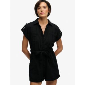 SUPERDRY JUMPSUIT OVERALL UTILITY BLACK ΓΥΝΑΙΚΕΙΟ ΜΑΥΡΟ ΦΟΡΜΑ